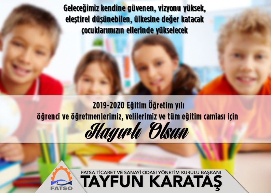 2019-2020 Eğitim Öğretim Yılı Kutlama Mesajı